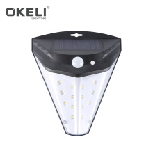 OKELI New Multi-function IP44 outdoor waterproof radar sensor security home led solar wall light